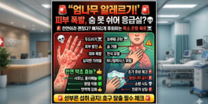 엄나무 알레르기 부작용으로 인한 호흡 곤란 및 피부 두드러기 응급실 실제 사례와 알레르기 검사비 실비 보험 환급 조건