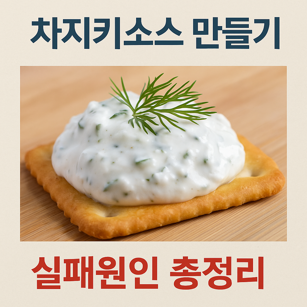 차지키소스 만들기
