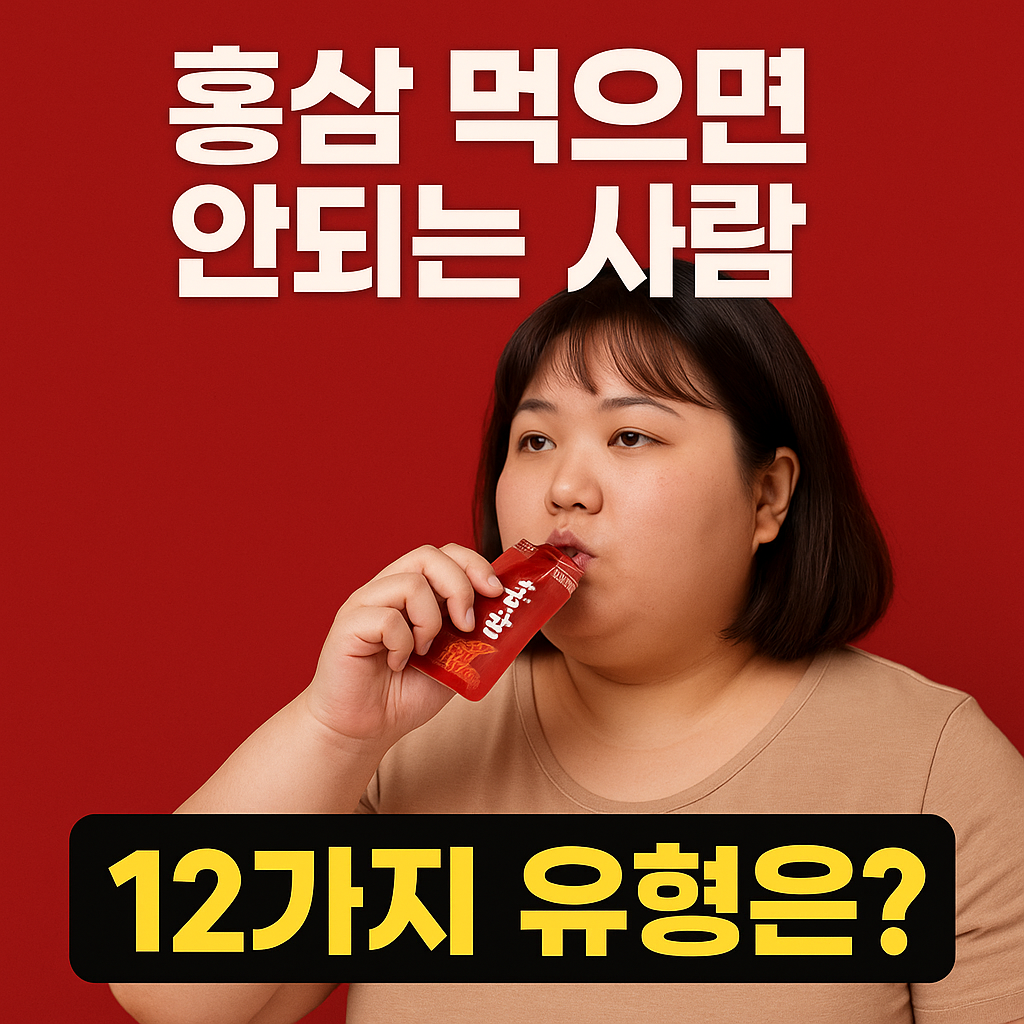 홍삼 먹으면 안되는 사람
