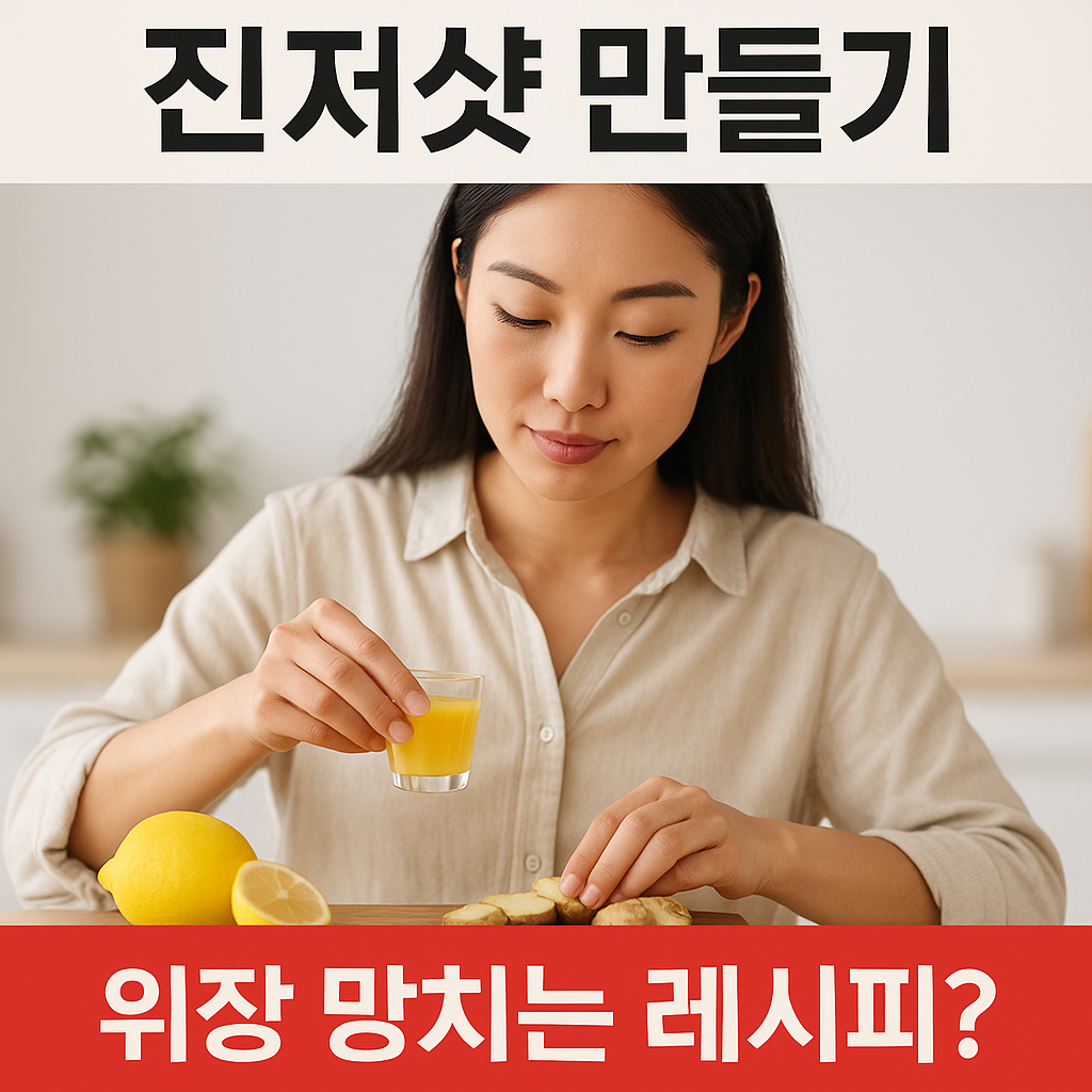 진저샷 만들기