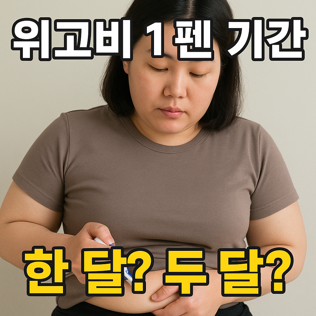 위고비 1펜 기간? 병원도 말 안 해주는 숨겨진 사용기간!