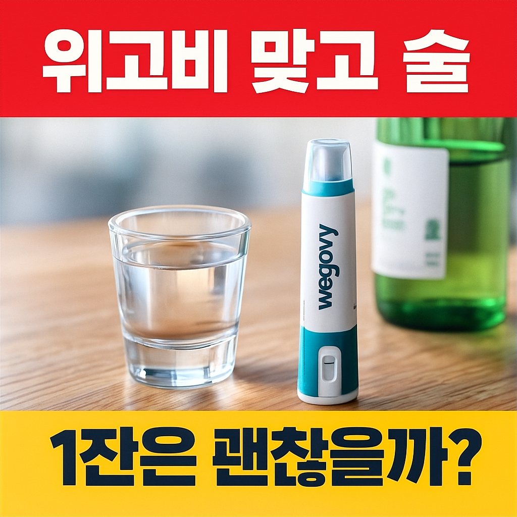 위고비 맞고 술