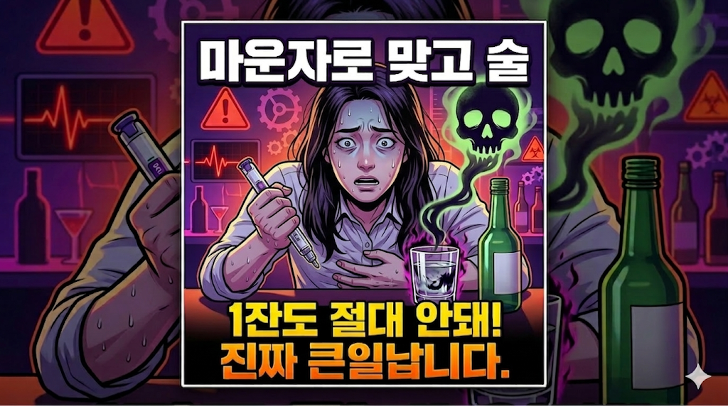 마운자로 맞고 술 복용 시 발생하는 부작용과 쇼크 위험에 처한 여성