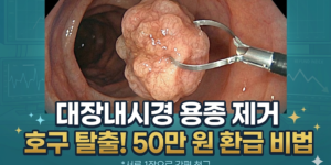 대장내시경 용종 제거 실비 청구 서류 및 중복 환급 조건 요약