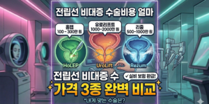 전립선 비대증 수술비용 종류별 비교 및 실비 보험 환급 안내 썸네일