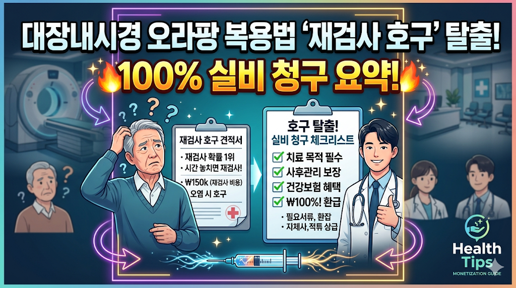 대장내시경 오라팡 복용법과 재검사 확률 높이기 위한 핵심 팁.