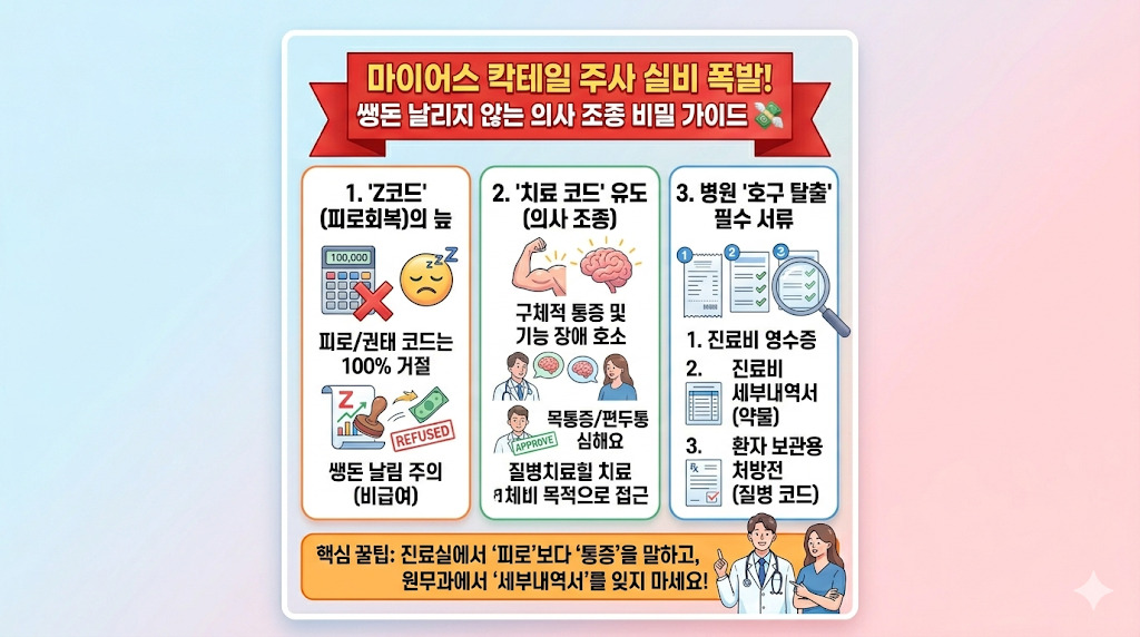 마이어스 칵테일 주사 실비청구 조건 및 필수 서류 3가지 요약 가이드