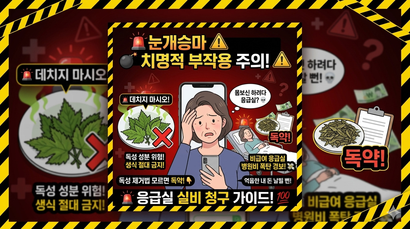 눈개승마 먹는법, 잘못하면 응급실 병원비 폭탄! 안전한 항노화 레시피