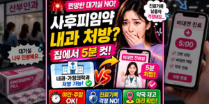 ⁠산부인과 대기실이 민망할 때 진료 기록 걱정 없는 사후피임약 내과 처방 꿀팁과 사후피임약 닥터나우 비대면 진료 앱 5분 컷의 불법 여부 팩트체크 안내 썸네일