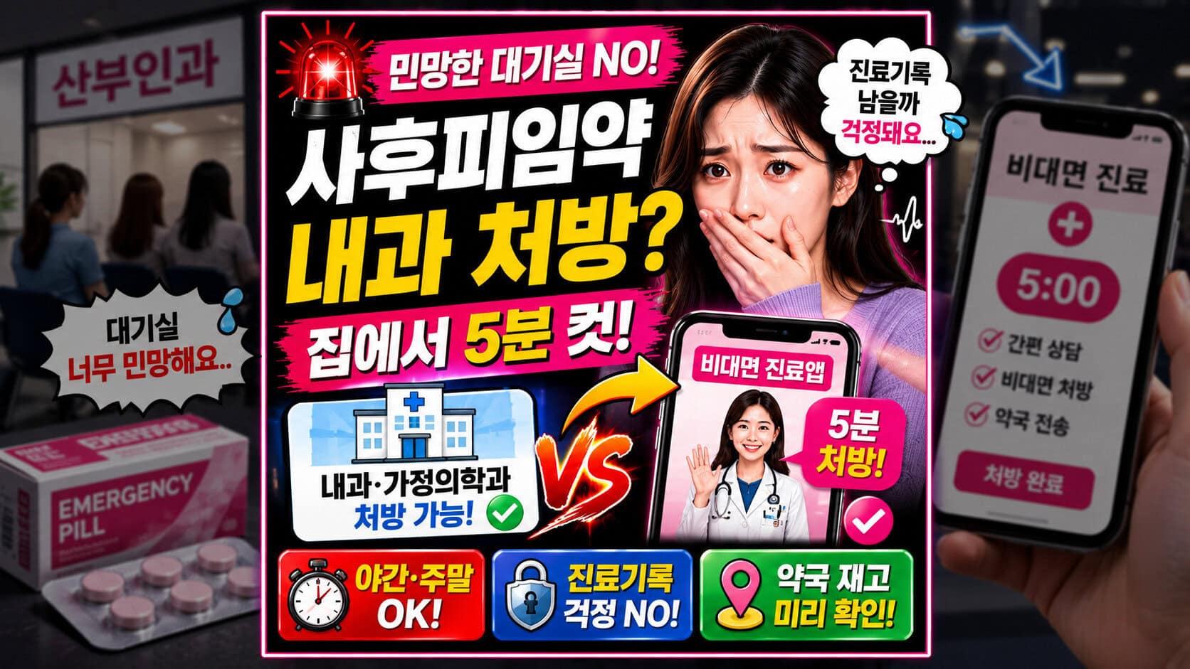사후피임약 내과 처방의 소름돋는 진실 (닥터나우 5분컷 비대면 불법 팩트체크)
