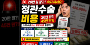 정관수술비용 광고에 속지 않기 위해 비뇨기과 의원과 대형 종합병원의 평균 가격 차이 및 초음파, 수액, 정액검사 등 숨겨진 추가 비용 항목을 상세히 분석한 비교 가이드 이미지. 병원비 방어 및 실비 보험 청구 최적화를 위한 정보를 포함함.