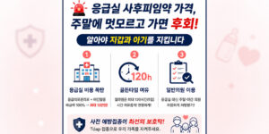 주말 야간 응급실 사후피임약 가격 15만 원 폭탄의 원인과 120시간 엘라원 골든타임, 저렴한 주말 일반 의원 처방 비법을 담은 인포그래픽⁠
