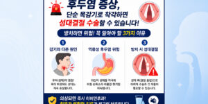 쉰 목소리와 성대결절 수술을 유발하는 급성 후두염 증상 및 위산 역류로 인한 역류성 후두염 증상 원인 분석과 이비인후과 전문 치료 3가지 이유 안내 인포그래픽 썸네일⁠