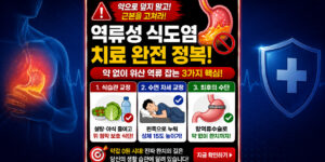 약에 의존하지 않는 근본적인 역류성식도염치료 및 완치 가이드. 위산 역류를 막는 식습관, 기능성 베개 수면 자세, 내과 항역류수술 비교